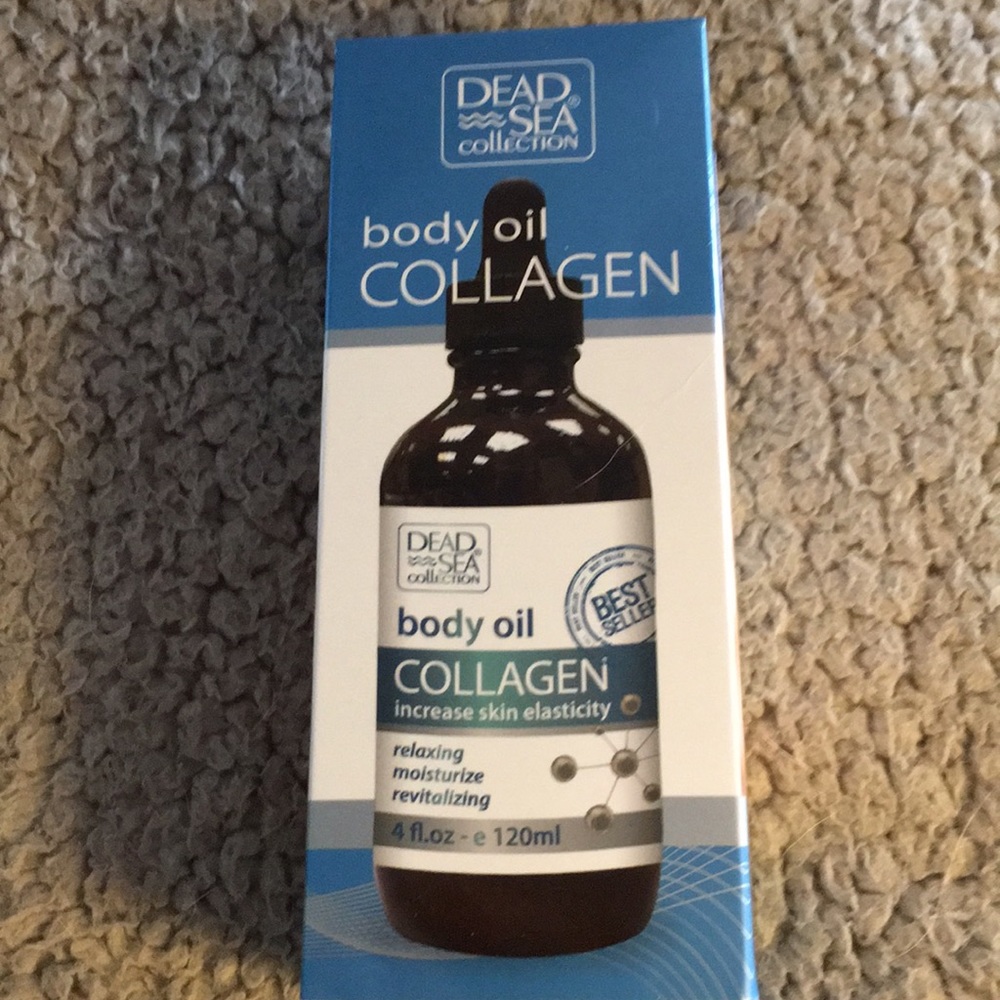 NIB Dead Sea Body Oil Collagen 4 fl. oz